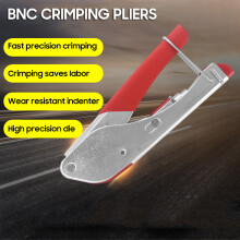 Network Cable Tool Set Crimping Pliers Set Coaxial Cable Press Pliers Rotary Adjustable Wire Stripper with 20pcs F-connector