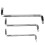 3Pcs Right Angle Double Head Z shaped Offset Screwdriver Set 1