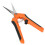 Garden Shears Spring Loaded Side Locking Automatic Push Stainless Steel Garden ScissorsOrange 2