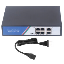 Ethernet Switch 6 Port 12Gbps Switching Capacity Switcher Network Splitter Plug and Play 100?240V US Plug