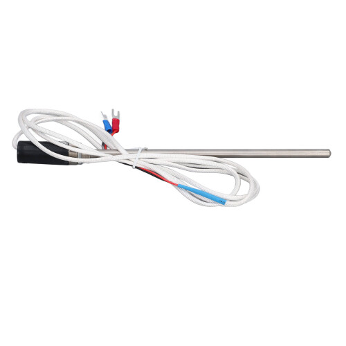 Temperature Sensor Probe Replacement Stainless Steel K Type Digital Temperature Transmitter Extension Cable 2m 1