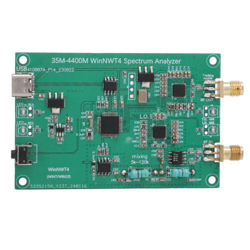 Spectrum Analyzer Module 35MHz?4400MHz Frequency Spectrum Analysis Board for WinNWT4 RF Signal Source