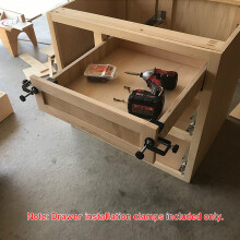 Drawer Installation Tool Adjustable Design Drawer Front Panel Installation Clamps Cabinet Hardware Jig Auxiliary Hand Tools