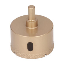 Diamond Hole Saw Carbon Steel Tile Holes Opener Drill Bit for Porcelain Glass Triangular Shank60mm