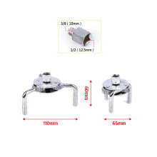 Universal Oil Filter Wrench Adjustable Two-Way Oil Filter Removal Tool for Motorcycles/Car/Trucks Repairing