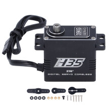 Coreless Digital Servo Motor 35kg Full Water Proof 270 Degree HV 8.4V High Torsion RC Car Truck Robot Parts