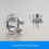 (D) 2PCS Solid Sink Overflow Covers Kitchen Bathroom Basin Trim Round Hole Caps 1
