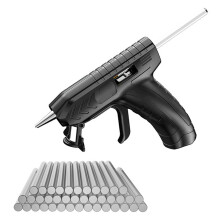 Professionele draadloze smeltlijmmachine, USB-oplaadbaar, knutsel- en doe-het-zelf reparatieset met lijmstift.