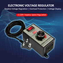 Electronic Voltage Governor AC Motor Speed Controller Electric Router Exhaust Fan Grinder Drill Variable Voltage Regulator Switch LED Display