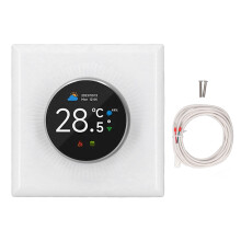 WiFi Smart Thermostat Weekly Programmable Temperature Controller for Electric Heating 16A Knob APP Voice Control