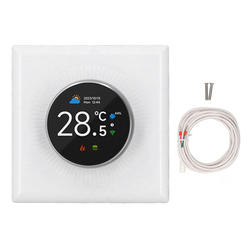 WiFi Smart Thermostat Weekly Programmable Temperature Controller for Electric Heating 16A Knob APP Voice Control
