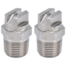 2pcs Fan Nozzle Stainless Steel Wide Coverage Area Compact Practical Uniform Atomization Sprayer for Rain Test65¡ã