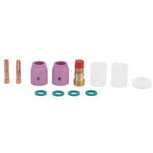 12Pcs TIG Welding Accessory Gas Lens Ceramic Nozzle Collet Set Kit for WP?17/18/26