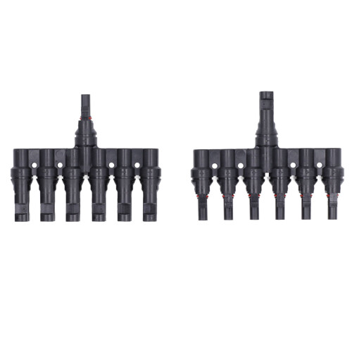 1 Pair Solar Branch Connector Panel Parallel Connection Cable Splitter Coupler DIY Mount Tool T7