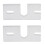 2Pcs Hot End Fixed Plate Mount Aluminium Alloy Rectangular for Reprap V6 3D Printer 2