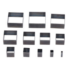 12Pcs Squares Leather Cutting Mold Alloy Steel Die Punch Cutter for Fabric Clay Rubber 5?60mm