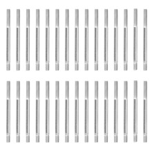 30 Stück doppelseitige Gewindebolzen aus verschleißfestem Kohlenstoffstahl, M6  Doppelbolzen für Motoren, 90 cm / 3,5 Zoll