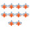 10PCS Wire Connector Set T Type Copper PC Shell Transparent Quick Splice Terminal Block Blue 2