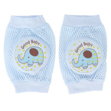Infant Knee Pads Blue Elephant Pattern Infants Crawling Toddlers Antifall Antiknock Elbow Pads Leggings Knee Pads