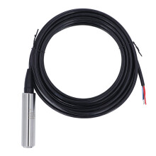 Liquid Level Transmitter Precise Sensitive IP68 Waterproof Throw in Water Level Sensor 12?30VDC Power 0?10V Output 10m/393.7in Cable (0?10m Range)