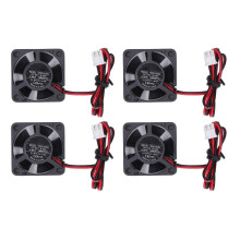 3010 DC  Bürstenloser Lüfter, 2  poliger Anschluss, geräuscharmer Mini  DC  Lüfter für 3D  Drucker  Extruder, Hotend, V6/V5  CPU, 4 Stück, 24 V
