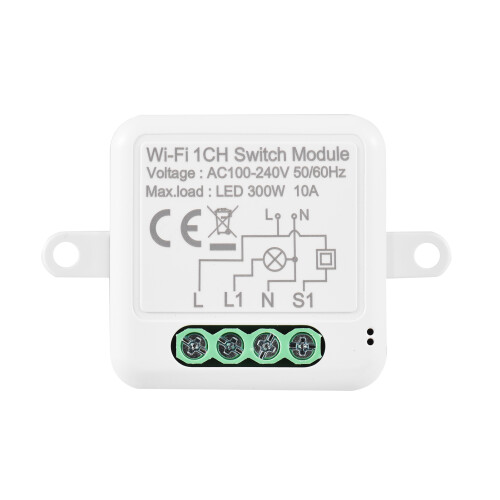1CH WIFI Switch Module Mini Smart Module with Voice Control Mobilephone APP Control Timing Function