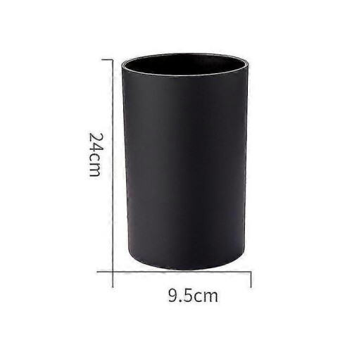 Kitchen Utensil Holder Black Plastic Cylinder Storage Tableware Holders 2