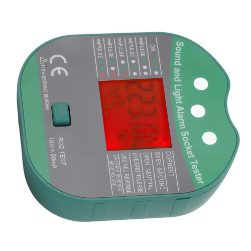 Socket Tester Electrical Outlet Sound Light Alarm Voltage Checker Detector 1