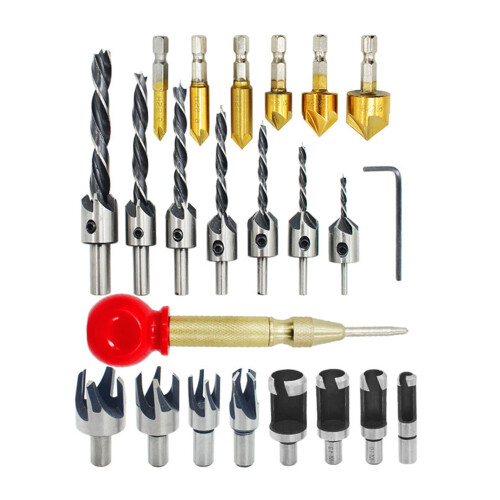 Woodworking Chamfer Drilling Tool Countersink Drill Bits Portable for Carpener Daiy Use 1