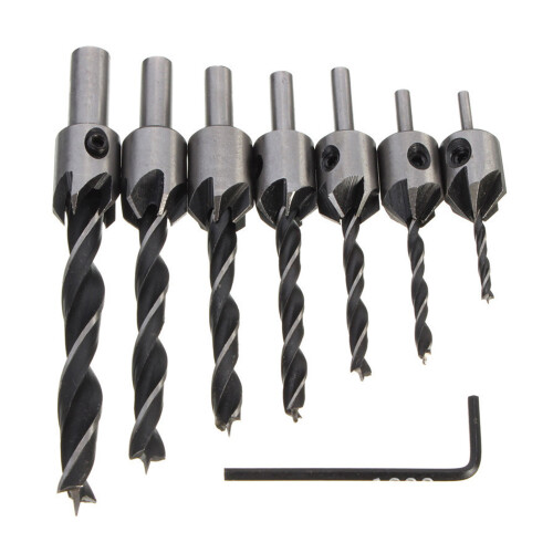 Woodworking Chamfer Drilling Tool Countersink Drill Bits Portable for Carpener Daiy Use 2