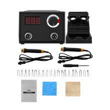 100W Multifunctional Digital Display Electric Gourd Wooden Pyrography Machine with 20pcs Heating Pen Heads