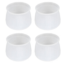 4pcs Soft Silicone Chair Leg Covers Floor Protection Mute Wear Resisting Furniture Leg Pads