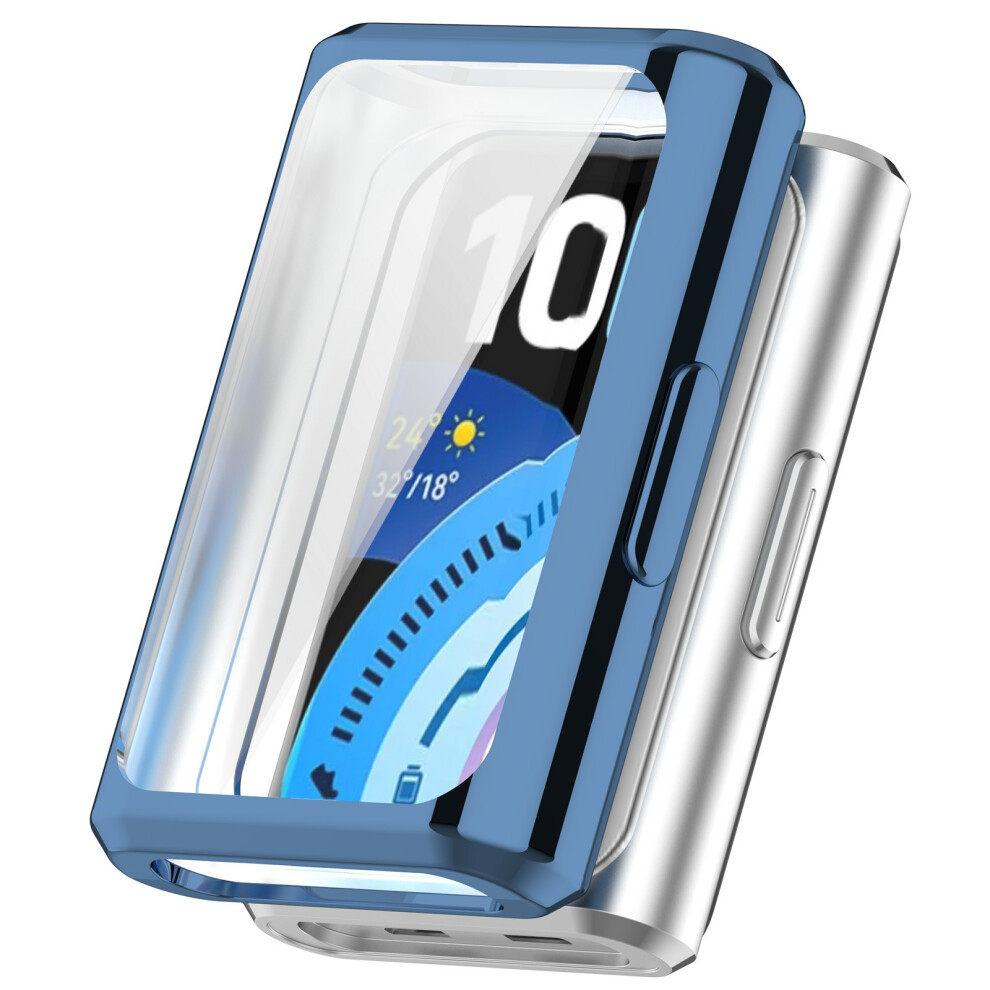 (Blue) For Huawei Band 11 Pro / 11 Pro Nfc Tpu Watch Case Full Coverage Electroplating Protective Cover Blue 6914296515534