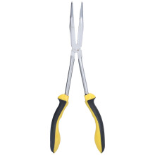 SK?285B 11 Inch Extended Curved Nose Pliers 60 Degree Curved Long Nose Pliers for Manual Maintenance Work