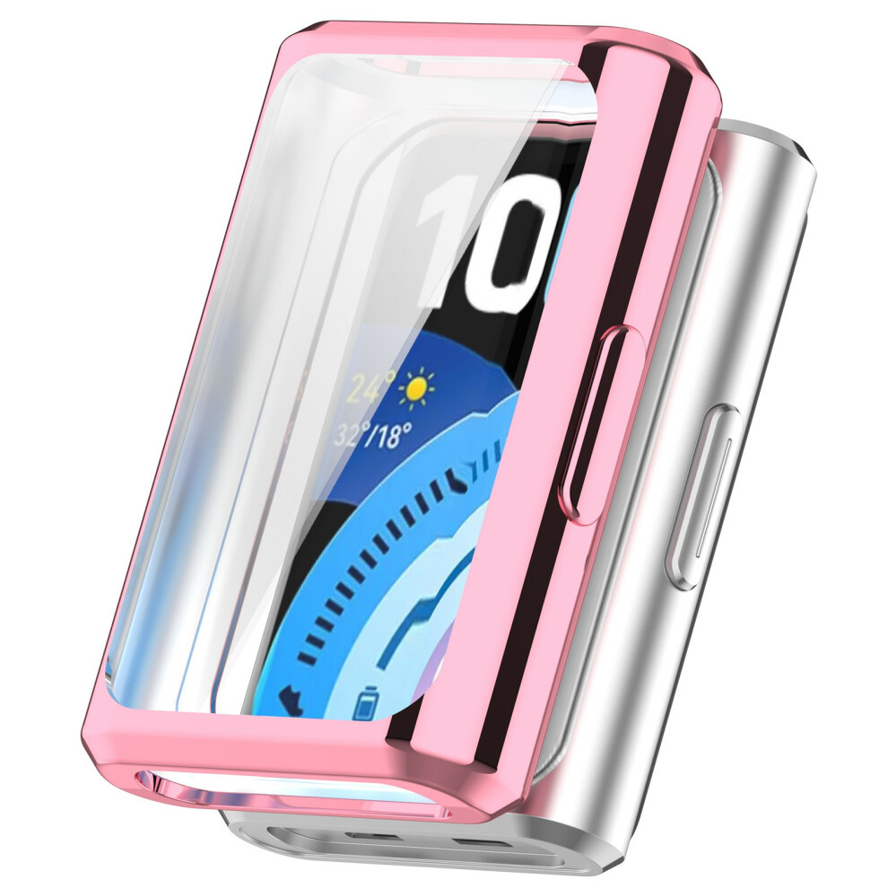 (Pink) For Huawei Band 11 Pro / 11 Pro Nfc Tpu Watch Case Full Coverage Electroplating Protective Cover Pink 6914294413634