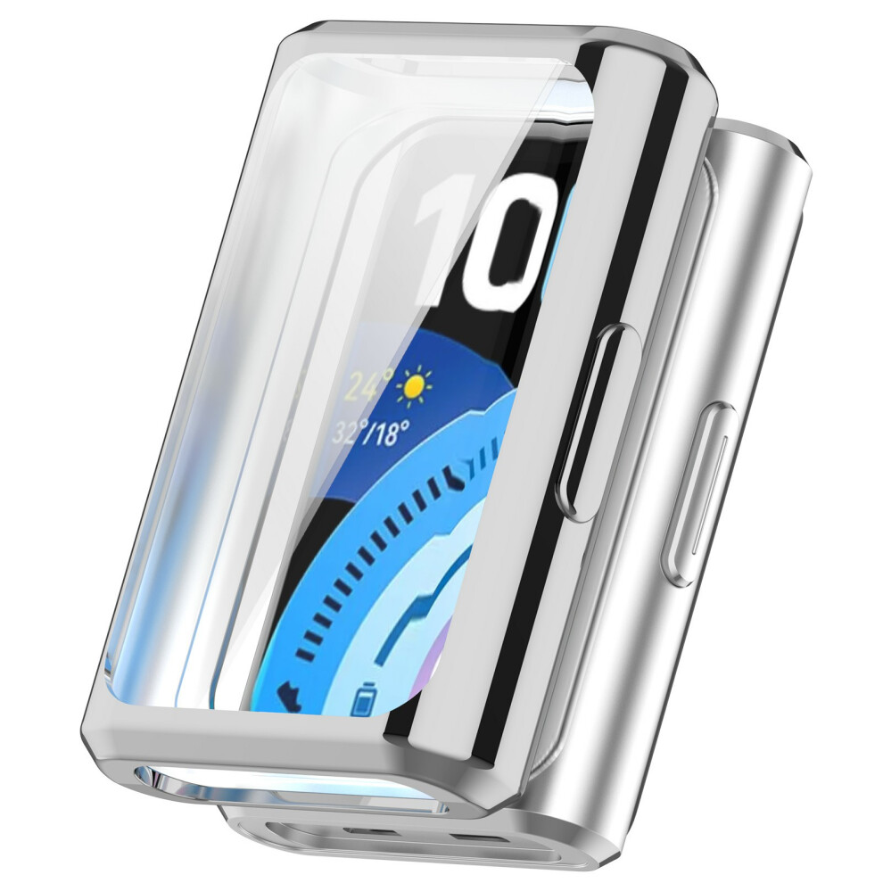 (Silver) For Huawei Band 11 Pro / 11 Pro Nfc Tpu Watch Case Full Coverage Electroplating Protective Cover Silver 6914295658027