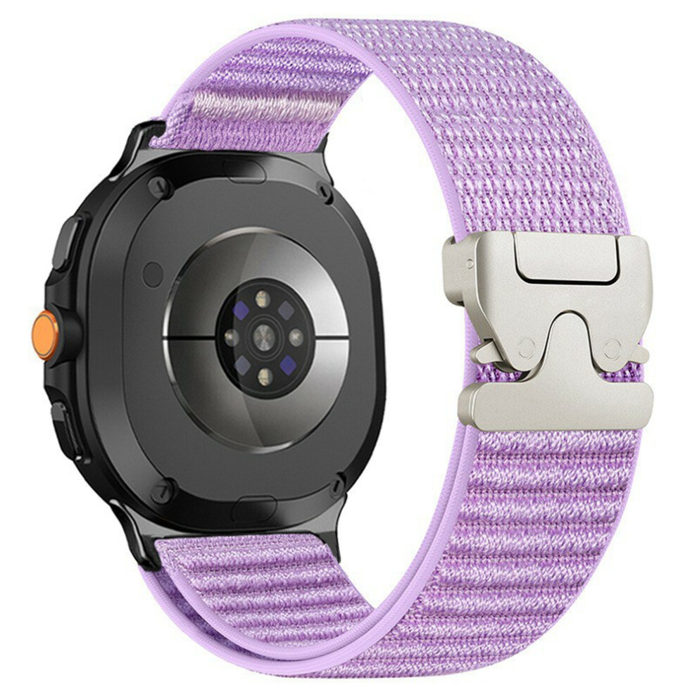 (Purple) Nylon Watch Band For Samsung Galaxy Watch8 44Mm / 40Mm / Watch8 Classic 46Mm Parachute Buckle Woven Wrist Strap With Purple 6914290840182