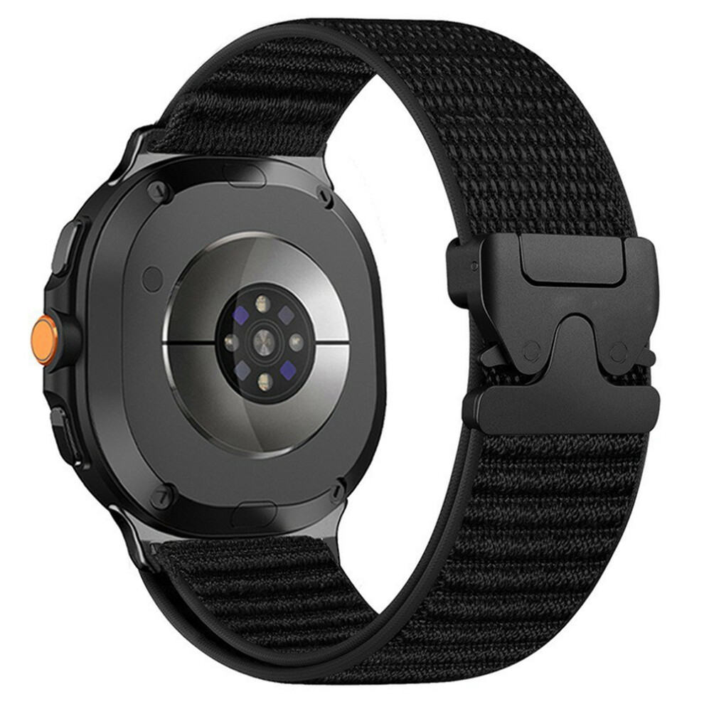 (Black) Nylon Watch Band For Samsung Galaxy Watch8 44Mm / 40Mm / Watch8 Classic 46Mm Parachute Buckle Wo Black 6914299305873