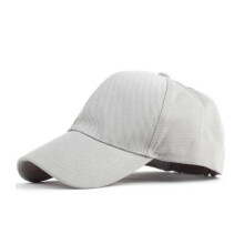(Grey)Cotton Baseball Cap Ball Dad Hat Adjustable Plain Solid Washed Men Washed PC