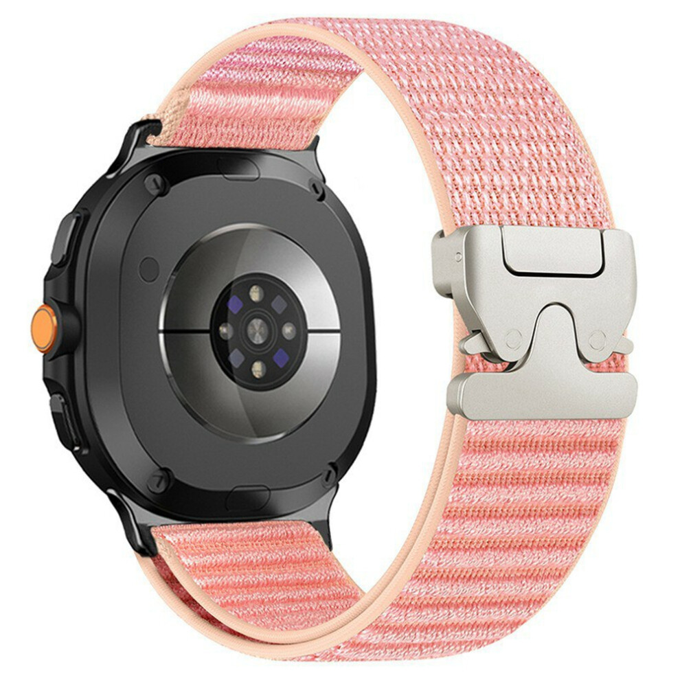 (Pink) Nylon Watch Band For Samsung Galaxy Watch8 44Mm / 40Mm / Watch8 Classic 46Mm Parachute Buckle Wo Pink 6914297669670