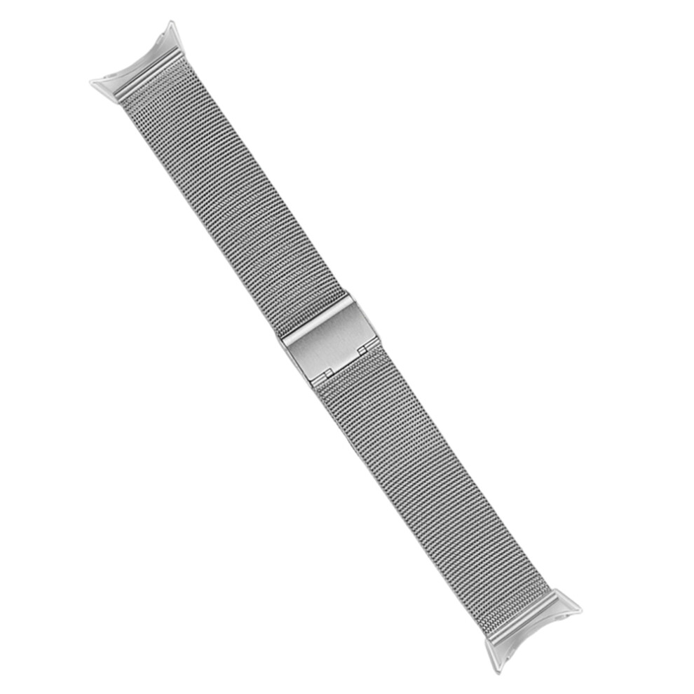 (Silver) For Google Pixel Watch 4 45Mm / 3 45Mm Milanese Loop Band Stainless Steel Adjustable Wrist Strap With Clasp Silver 6914290103522