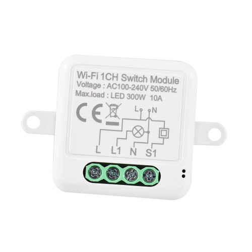 1CH WIFI Switch Module Mini Smart Module with Voice Control Mobilephone APP Control Timing Function 1