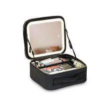 (Black) Auricrest Travel Makeup Bag - Auricrest Beauty Reformation Travel Makeup Bag