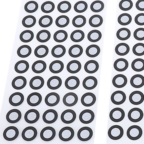 500 Pcs 3D Scanning Marker 6mm ID 10mm OD Reference Point Diffuse Reflection Markers 3D Scan Tracking Dots 2