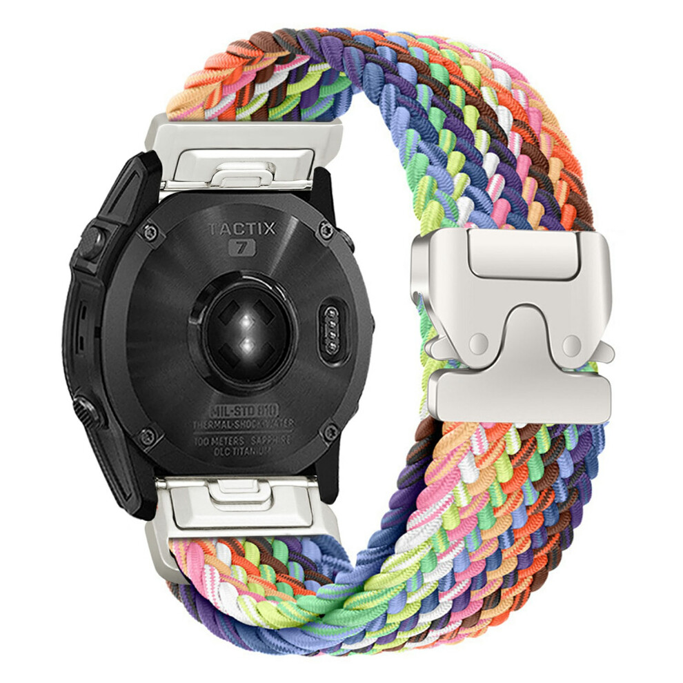 (Colorful) 20Mm Nylon Strap For Garmin Fenix 7S / 7S Pro / 6S / 6S Pro Parachute Buckle Quick Release Watch Band 6914290220182