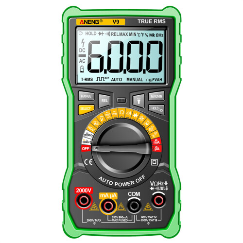 ANENG V9 Digital Multimeter 6000 Counts 2000V Voltage Test Capacimeter Voltmeter AC/DC Ammeter Electrical Tester Tools 1
