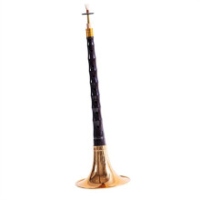 Chinese Suona with Polished Ebony Body and Durable Brass Bowl for Beginners and Professional Performance