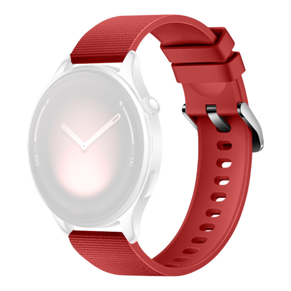 (Red) 22Mm Textu Silicone Strap For Huawei Watch Gt 5 Pro / 5 / 4 46Mm / Watch 4 / Samsung Galaxy Watch3 45Mm / Huami Amazf Red 6914291885250