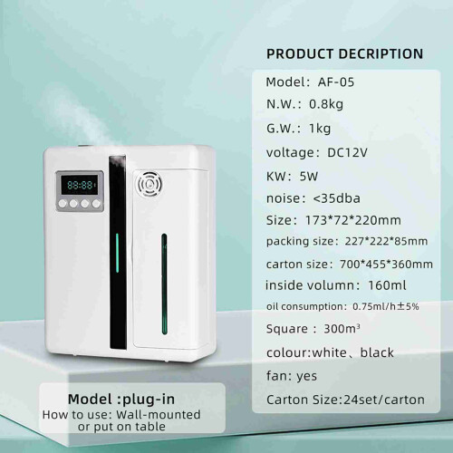 Essential Oil Diffuser 160ml Bluetooth Intelligent Atomizing Essential Oil Diffuser for Home Hotel 2