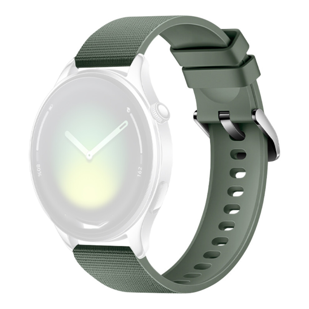 (Green) 22Mm Textured Silicone Strap For Huawei Watch Gt 5 Pro / 5 / 4 46Mm / Watch 4 / Samsung Galaxy Watch3 45Mm / Huami Amazf Green 6914298959541